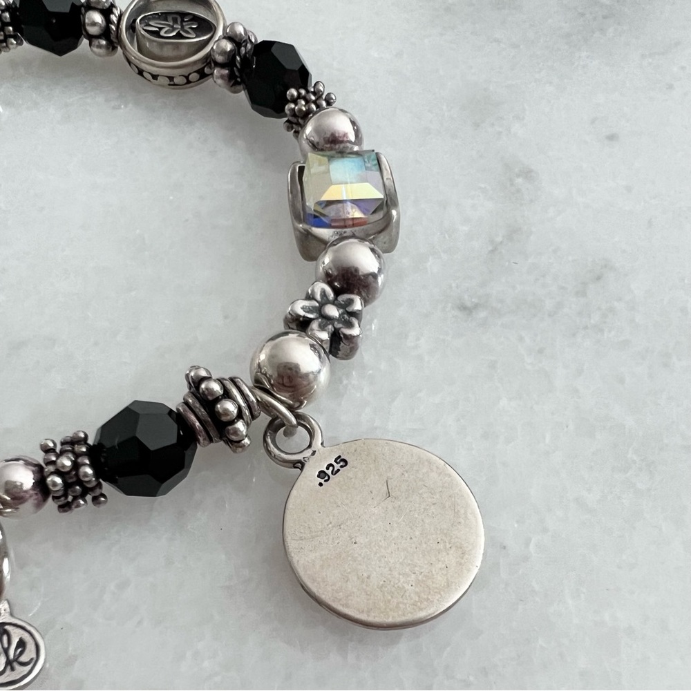 Sterling Silver Beaded Sail Boat Charm Bracelet - Picture 5 of 9